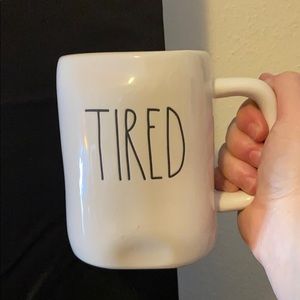 Rae Dunn Tired LL mug